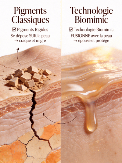 Technologie Biomimic — pigments adaptatifs